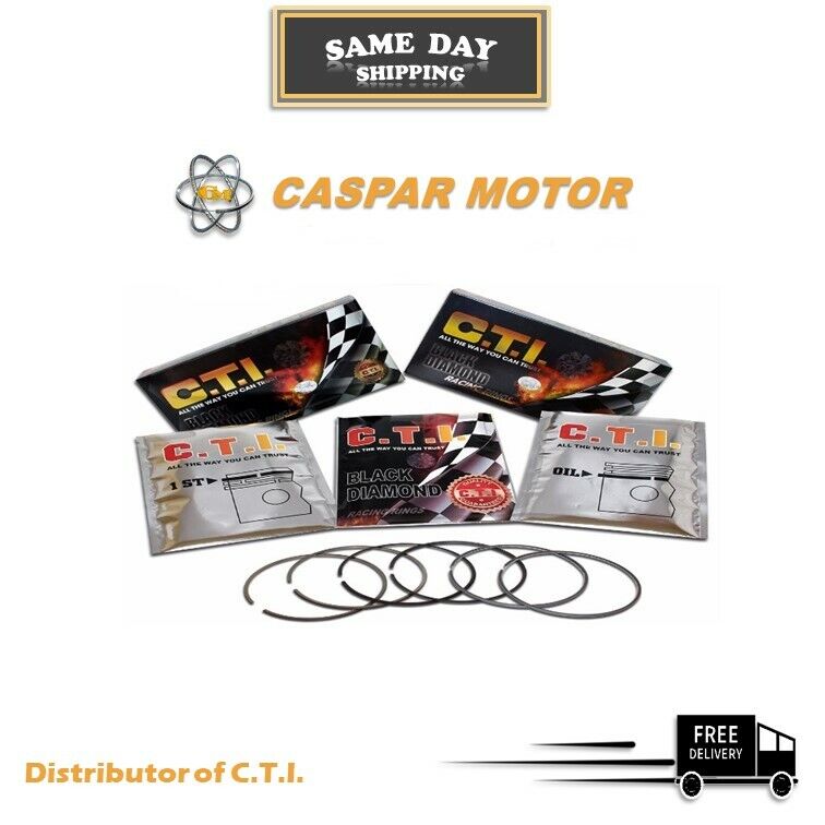 CTI BLACK DIAMOND 14-805-09 PISTON RING SET FOR 08-15 LEXUS TOYOTA PONTIAC 1.8L
