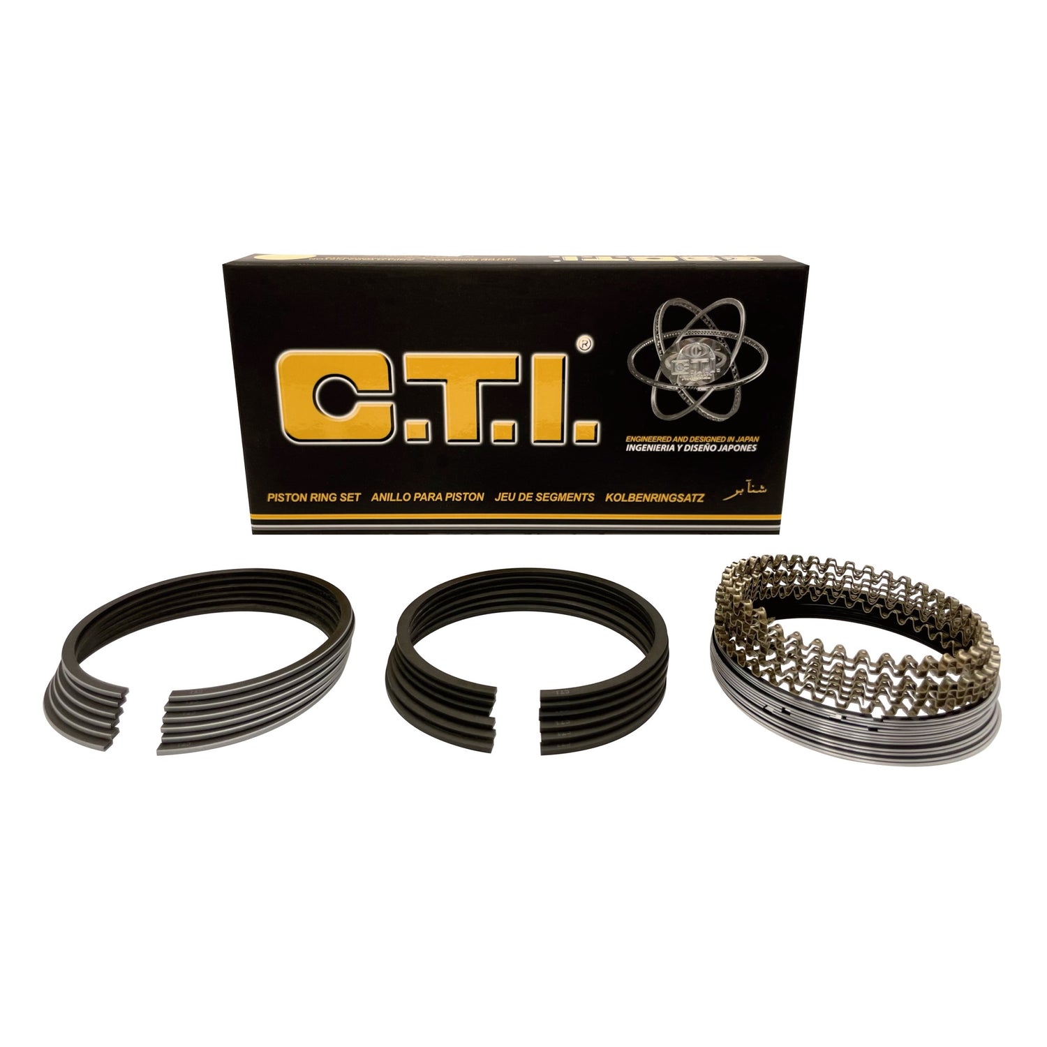 C.T.I. 31-925-01 PISTON RING SET FOR 07-16 FORD F-150 EXPEDITION EXPLORER 3.5L DOHC ECOBOOST VIN 8