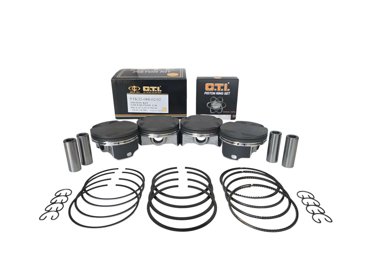 C.T.I. PTK32-088-02 Piston and Ring Kit For 2006-2017 Buick Chevrolet GMC 2.4L Ecotec